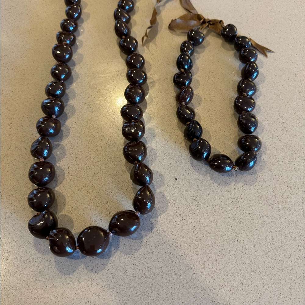Hawaiian Kukui Nut Handmade Necklace